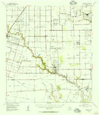 Petronila Texas Historical topographic map, 1:62500 scale, 15 X 15 Minute, Year 1954