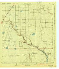 Petronilla Texas Historical topographic map, 1:62500 scale, 15 X 15 Minute, Year 1924