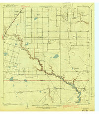 Petronilla Texas Historical topographic map, 1:62500 scale, 15 X 15 Minute, Year 1924