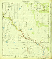 Petronilla Texas Historical topographic map, 1:62500 scale, 15 X 15 Minute, Year 1924