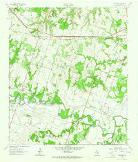 Pettibone Texas Historical topographic map, 1:24000 scale, 7.5 X 7.5 Minute, Year 1962