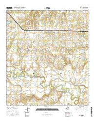 Pettibone Texas Current topographic map, 1:24000 scale, 7.5 X 7.5 Minute, Year 2016