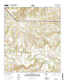 Pettibone Texas Current topographic map, 1:24000 scale, 7.5 X 7.5 Minute, Year 2016
