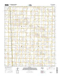Pettit Texas Current topographic map, 1:24000 scale, 7.5 X 7.5 Minute, Year 2016