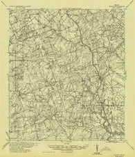 Pettus Texas Historical topographic map, 1:62500 scale, 15 X 15 Minute, Year 1936