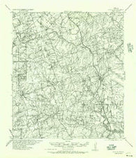 Pettus Texas Historical topographic map, 1:62500 scale, 15 X 15 Minute, Year 1956