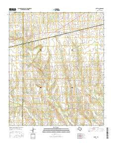 Petty Texas Current topographic map, 1:24000 scale, 7.5 X 7.5 Minute, Year 2016
