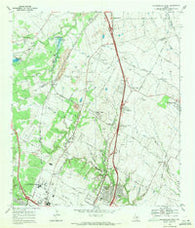 Pflugerville West Texas Historical topographic map, 1:24000 scale, 7.5 X 7.5 Minute, Year 1968