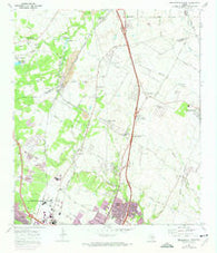 Pflugerville West Texas Historical topographic map, 1:24000 scale, 7.5 X 7.5 Minute, Year 1968