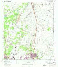 Pflugerville West Texas Historical topographic map, 1:24000 scale, 7.5 X 7.5 Minute, Year 1968