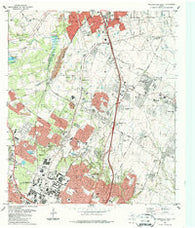 Pflugerville West Texas Historical topographic map, 1:24000 scale, 7.5 X 7.5 Minute, Year 1987