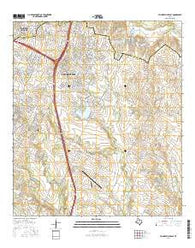 Pflugerville East Texas Current topographic map, 1:24000 scale, 7.5 X 7.5 Minute, Year 2016