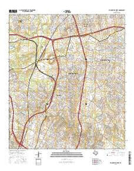 Pflugerville West Texas Current topographic map, 1:24000 scale, 7.5 X 7.5 Minute, Year 2016
