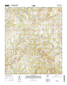 Phalba Texas Current topographic map, 1:24000 scale, 7.5 X 7.5 Minute, Year 2016