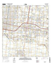 Pharr Texas Current topographic map, 1:24000 scale, 7.5 X 7.5 Minute, Year 2016