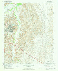 Phillips Texas Historical topographic map, 1:24000 scale, 7.5 X 7.5 Minute, Year 1970