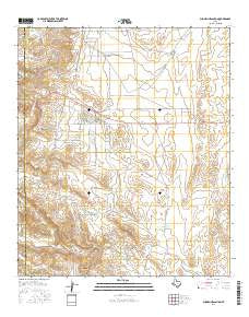 Phone Line Canyon Texas Current topographic map, 1:24000 scale, 7.5 X 7.5 Minute, Year 2016