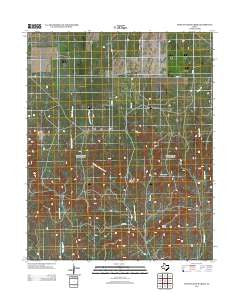 Pickett Ranch Creek Texas Historical topographic map, 1:24000 scale, 7.5 X 7.5 Minute, Year 2012