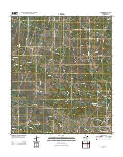 Pidcoke Texas Historical topographic map, 1:24000 scale, 7.5 X 7.5 Minute, Year 2012