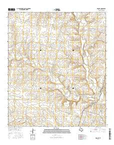 Pidcoke Texas Current topographic map, 1:24000 scale, 7.5 X 7.5 Minute, Year 2016