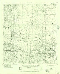 Piedra Creek Texas Historical topographic map, 1:62500 scale, 15 X 15 Minute, Year 1956