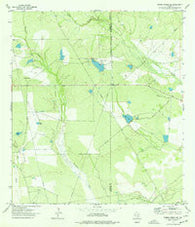 Piedra Creek NE Texas Historical topographic map, 1:24000 scale, 7.5 X 7.5 Minute, Year 1974