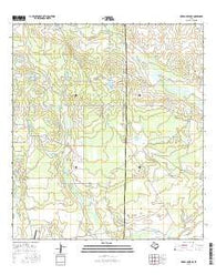 Piedra Creek NE Texas Current topographic map, 1:24000 scale, 7.5 X 7.5 Minute, Year 2016