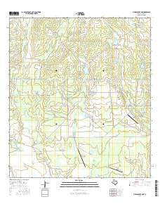 Piedra Creek NW Texas Current topographic map, 1:24000 scale, 7.5 X 7.5 Minute, Year 2016