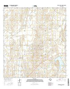 Piedra Parada Tank Texas Current topographic map, 1:24000 scale, 7.5 X 7.5 Minute, Year 2016
