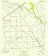 Pierce Texas Historical topographic map, 1:24000 scale, 7.5 X 7.5 Minute, Year 1952