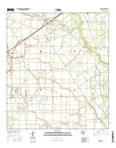Pierce Texas Current topographic map, 1:24000 scale, 7.5 X 7.5 Minute, Year 2016