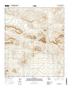 Pierce Ranch Texas Current topographic map, 1:24000 scale, 7.5 X 7.5 Minute, Year 2016