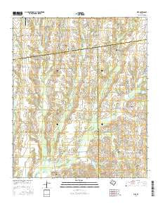 Pike Texas Current topographic map, 1:24000 scale, 7.5 X 7.5 Minute, Year 2016