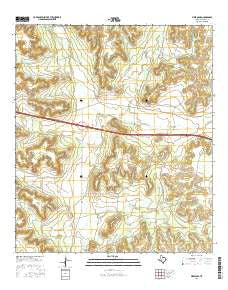 Pikes Peak Texas Current topographic map, 1:24000 scale, 7.5 X 7.5 Minute, Year 2016
