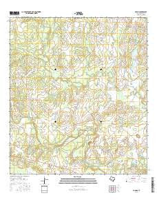 Pilgrim Texas Current topographic map, 1:24000 scale, 7.5 X 7.5 Minute, Year 2016