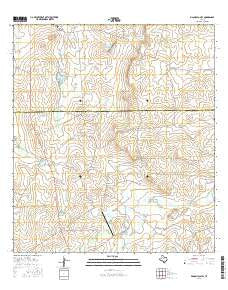 Piloncillo Hill Texas Current topographic map, 1:24000 scale, 7.5 X 7.5 Minute, Year 2016