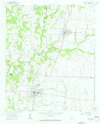Pilot Point Texas Historical topographic map, 1:24000 scale, 7.5 X 7.5 Minute, Year 1961