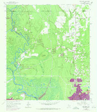 Pine Forest Texas Historical topographic map, 1:24000 scale, 7.5 X 7.5 Minute, Year 1960
