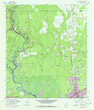 Pine Forest Texas Historical topographic map, 1:24000 scale, 7.5 X 7.5 Minute, Year 1960