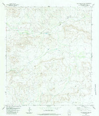 Pine Mountain West Texas Historical topographic map, 1:24000 scale, 7.5 X 7.5 Minute, Year 1983