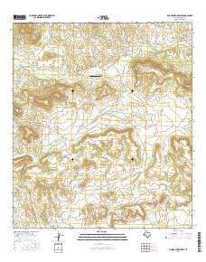 Pine Mountain West Texas Current topographic map, 1:24000 scale, 7.5 X 7.5 Minute, Year 2016