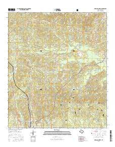 Pineland North Texas Current topographic map, 1:24000 scale, 7.5 X 7.5 Minute, Year 2016