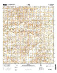 Pinto Creek Texas Current topographic map, 1:24000 scale, 7.5 X 7.5 Minute, Year 2016