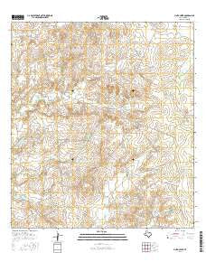 Pinto Creek Texas Current topographic map, 1:24000 scale, 7.5 X 7.5 Minute, Year 2016
