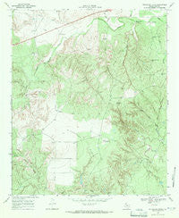Pitchfork Flats Texas Historical topographic map, 1:24000 scale, 7.5 X 7.5 Minute, Year 1968