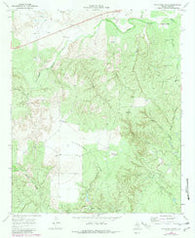 Pitchfork Flats Texas Historical topographic map, 1:24000 scale, 7.5 X 7.5 Minute, Year 1968
