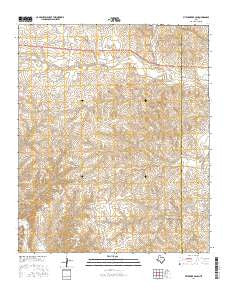 Pitchfork Ranch Texas Current topographic map, 1:24000 scale, 7.5 X 7.5 Minute, Year 2016