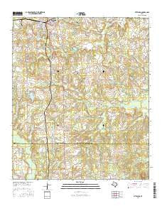 Pittsburg Texas Current topographic map, 1:24000 scale, 7.5 X 7.5 Minute, Year 2016