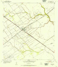 Placedo Texas Historical topographic map, 1:24000 scale, 7.5 X 7.5 Minute, Year 1952