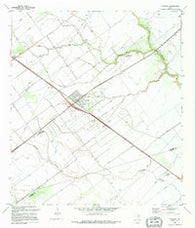 Placedo Texas Historical topographic map, 1:24000 scale, 7.5 X 7.5 Minute, Year 1995